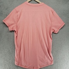 Hollister Must Have Collection 1/4 Button T Shirt Mens M Seagull Logo Pink