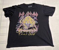 Def Leppard Hysteria Tour 1988 Graphic T-Shirt Size XL