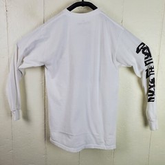 Boyz N The Hood Shirt Mens Medium White Crew Neck Long Sleeve Graphic Stretch