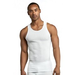 3, 6 Pack Mens 100% Cotton Ribbed A-Shirts Black White Wife Beater Tank Tops