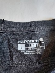 Carhartt Mens L Dearborn LS Shirt K231 Carbon Heather Gray NWOT *Read*
