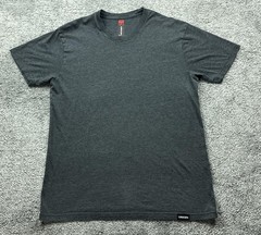 Origin Shirt Mens L Gray Tagless Cotton Blend Maine Crewneck Logo Made In USA