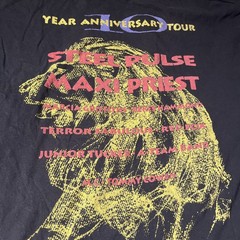 Vintage 90’s Reggae SunSplash tee shirt L maxi priest steel pluse distressed