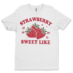 DTF Straberry/ Custom Unisex Soft Style T-Shirts, Next Level- Cotton