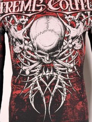 Xtreme Couture by Affliction Men’s Thermal T-shirt Bare Bone