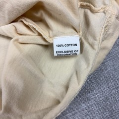 Johnnie-O Shirt Mens XL Beige Pocket Tagless Crewneck Cotton Jersey Surf Tee