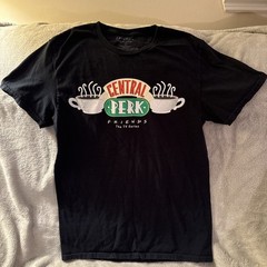 Central Perk FRIENDS The TV Series Adult Small Black T-Shirt 100% Cottton