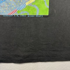 Vintage 1990 Art Deco Weekend Colorful Art Tee Black Tank Top Size Large L 90s