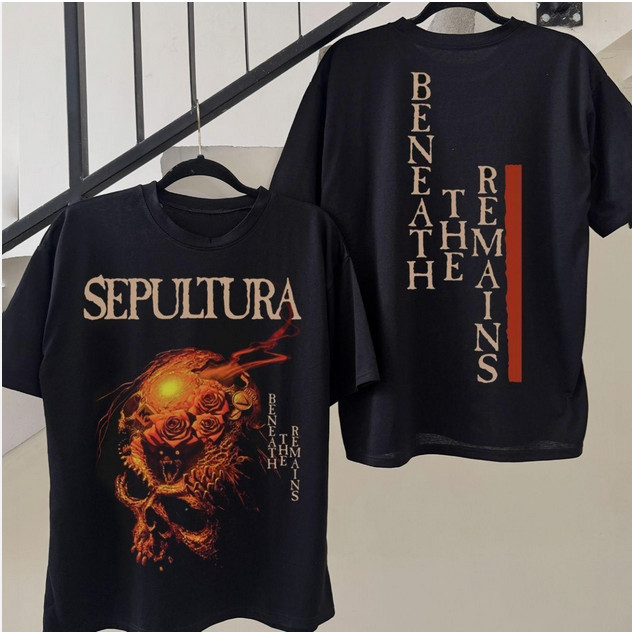 2 Sided – Sepultura Beneath the Remains Metal shirt