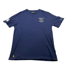RLX Ralph Lauren 2025 Ryder Cup Team USA Men’s Embroidered T-Shirt Navy • Medium