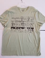 Charlie Brown & Peanuts TEE shirt , Men, XL. Green. Pre-washed.