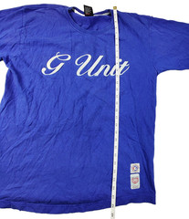 Ecko Unltd. Shirt Mens Large Blue G Unit Script Graphic Tee Hip Hop Streetwear