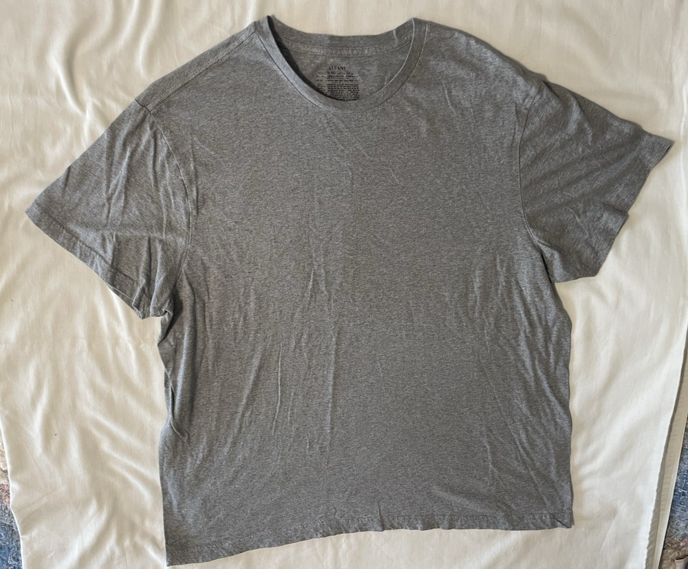 Men’s Alfani Short Sleeve Tee Shirt Size 2XL Gray