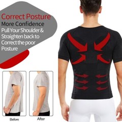 Men’s Body Shaper Toning Shirt Ultra Durable Vest Compression Slimming Underwear