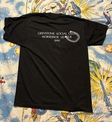 VTG North Providence Greystone Social Club T-shirt XL RHODE ISLAND Horseshoes 90