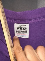 Pro Club Super Heavy 3XL Tall Purple Cotton Tee