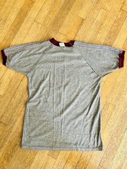 Vntg Gray Maroon Stripes Stallone Cobra 1986 Raglan Bantam Tshirt M 38-40 Small