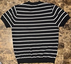 Men’s Striped Knit- Crew Neck T-shirt Medium Size