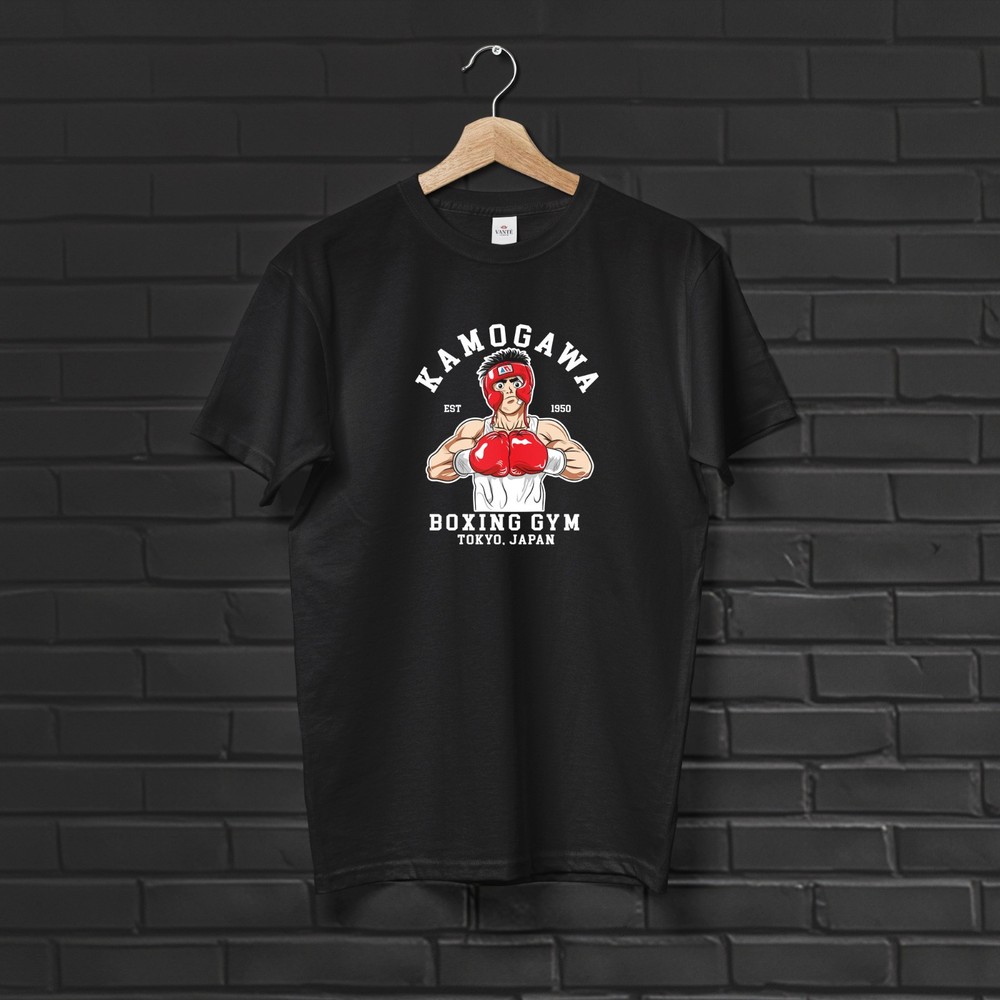 Makunouchi Kamogawa Boxing Gym Graphic Anime T-Shirt Men Unisex Cotton Tee