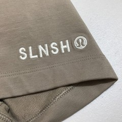 Lululemon SLNSH Collection French Terry Tight-Fit T-Shirt Sheer Oak/Mojave Tan M