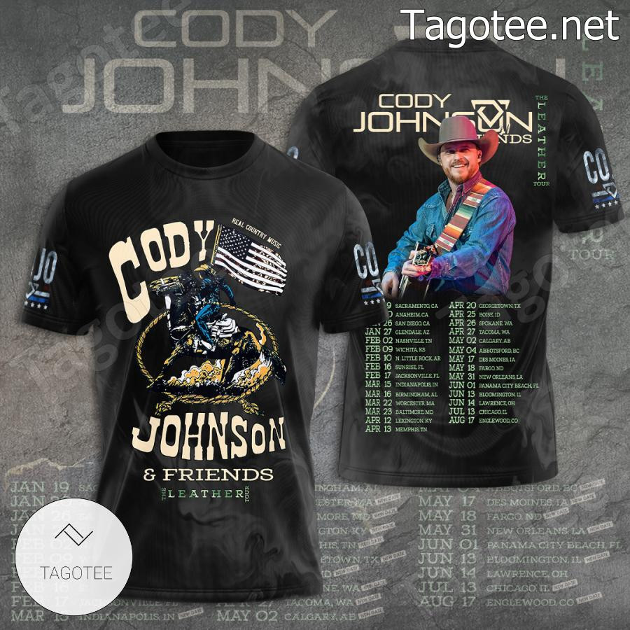 Co.dy John.son And Friends The Leather Tour T-shirt AOP 3D All Sizes S-5XL VA680