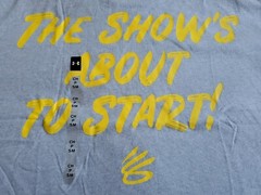 NEW Steph Curry × Under Armour Popcorn: The Show’s About To Start TShirt Small