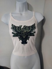 Korn Crop Top Korn tank top Hand Cropped Korn Shirt Womens Pick Xs To 3xl Size
