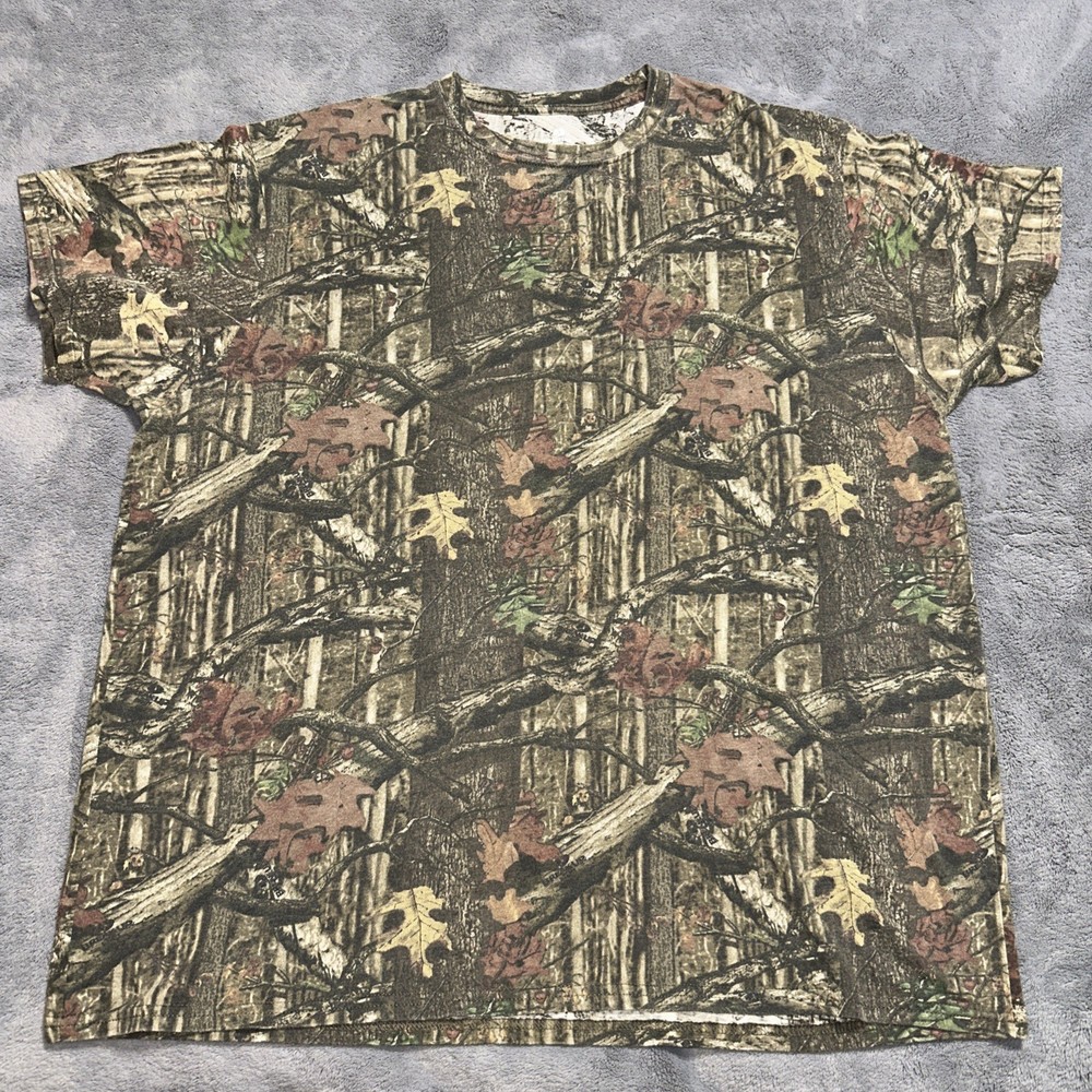 Mossy Oak Breakup Camo Hunting Shirt Mens 2XL 50-52 Outdoors