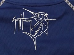 Guy Harvey Champion Blue Water Double Dry Active Wear T-Shirt Adult Size Medium