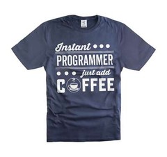 Instant Programmer Just Add Coffee Shirt Funny Programmer Software Engineer Tee