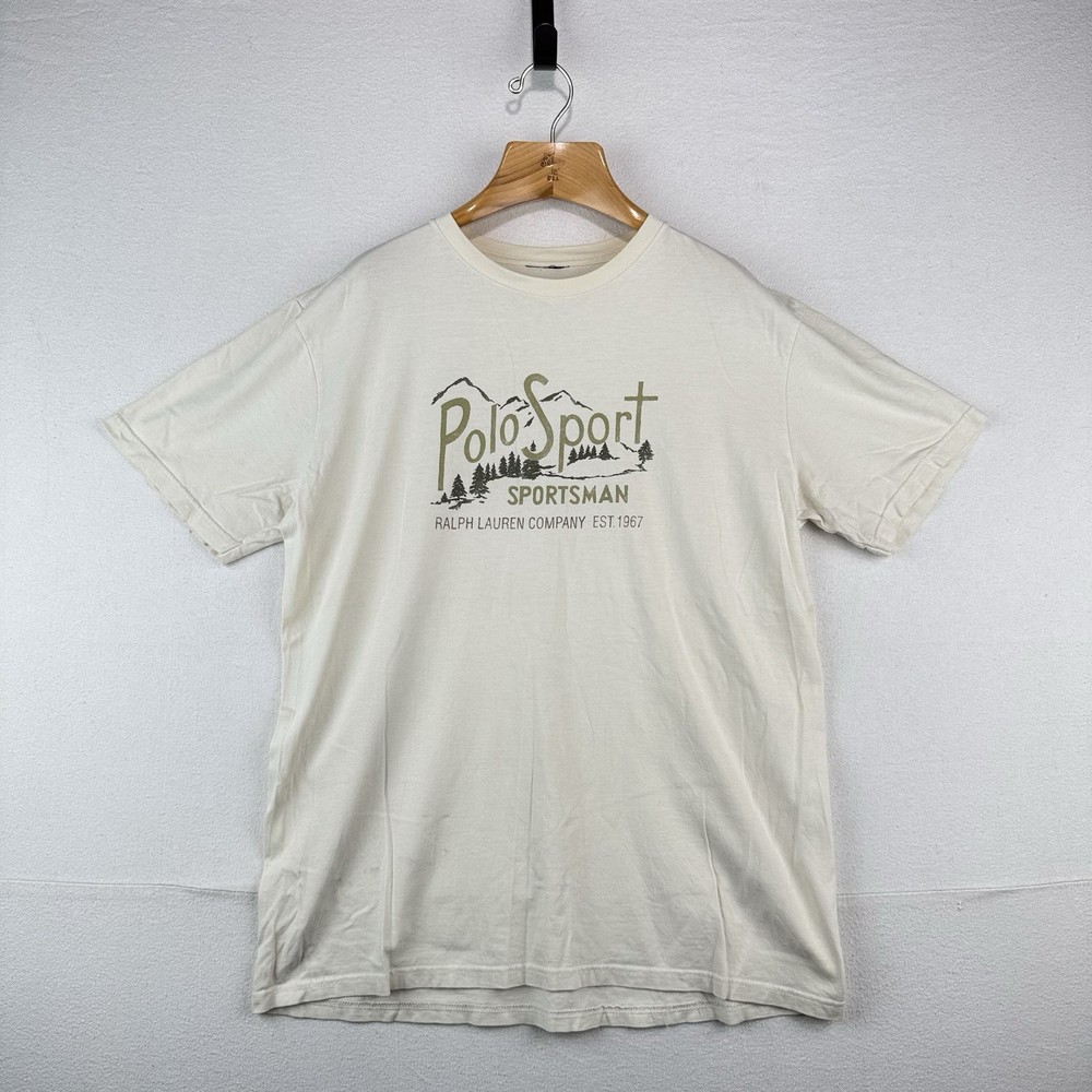 Vintage Polo Sport Ralph Lauren Sportsman Mountain T-shirt Men’s L/XL *No Tag