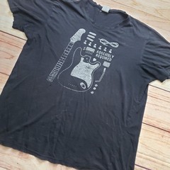 VINTAGE UTILITY Shirt Mens Large Black Guitar Assembly Required Graphic Adult