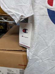 Champion T425 Men’s Athletic Champion Logo Tee Shirt T-shirt Ash Gray Small