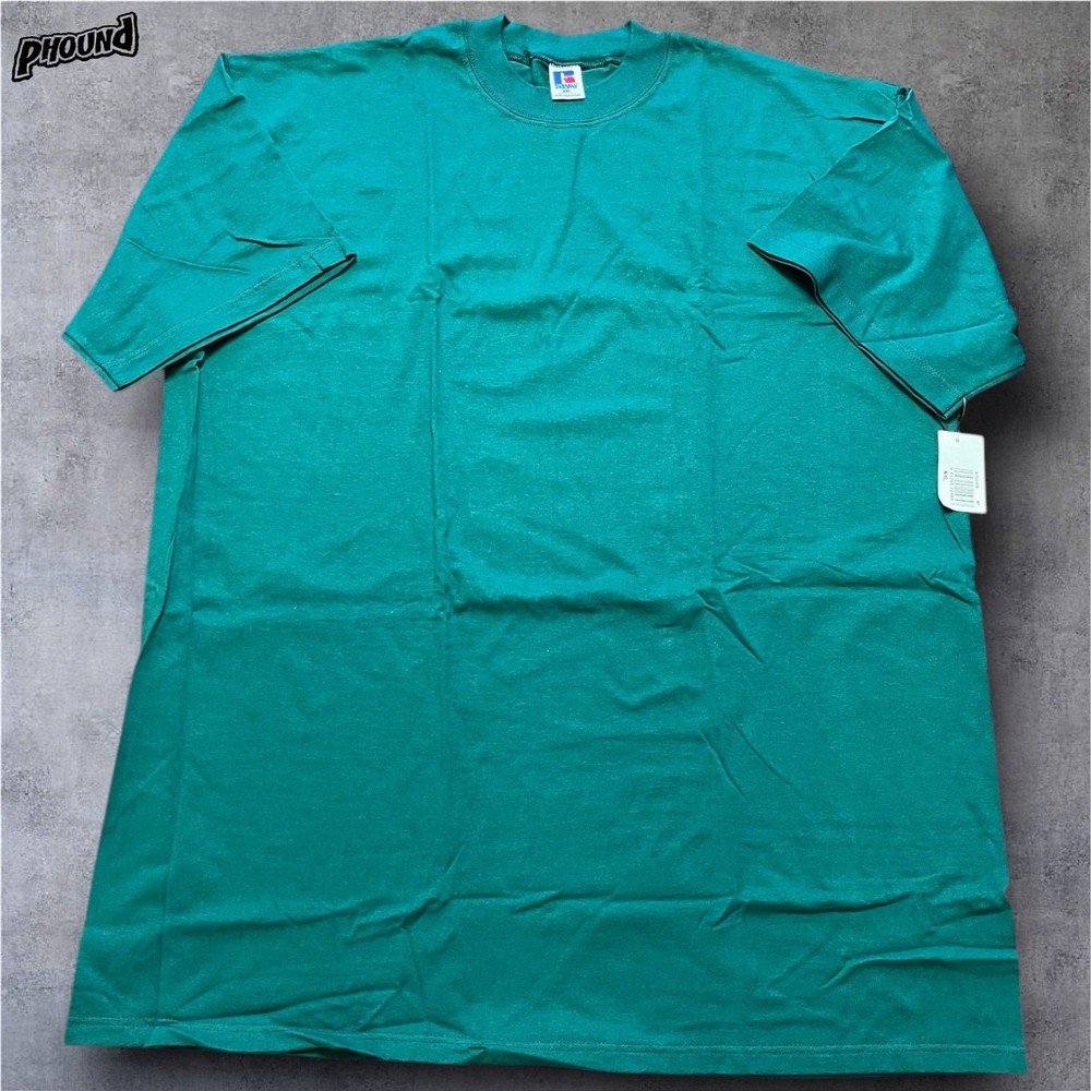 Russell Athletic Tshirt XXL Green USA VTG 90s 100% Cotton 1