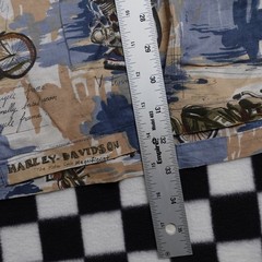Vintage Harley Davison biker Hawaiian style all over print button up Shirt 3XL
