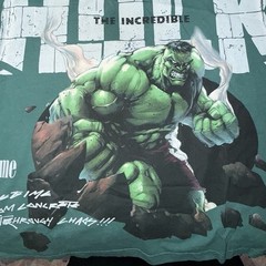 Civil Regime Marvel Hero Elite Series Hulk Green Graphic Print Tee Men’s Size L