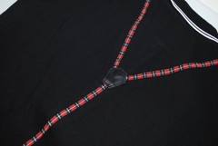 DSQUARED2 POLO M/M COTTON ELAST. 330.00 BLACK CARD SIZE S-46