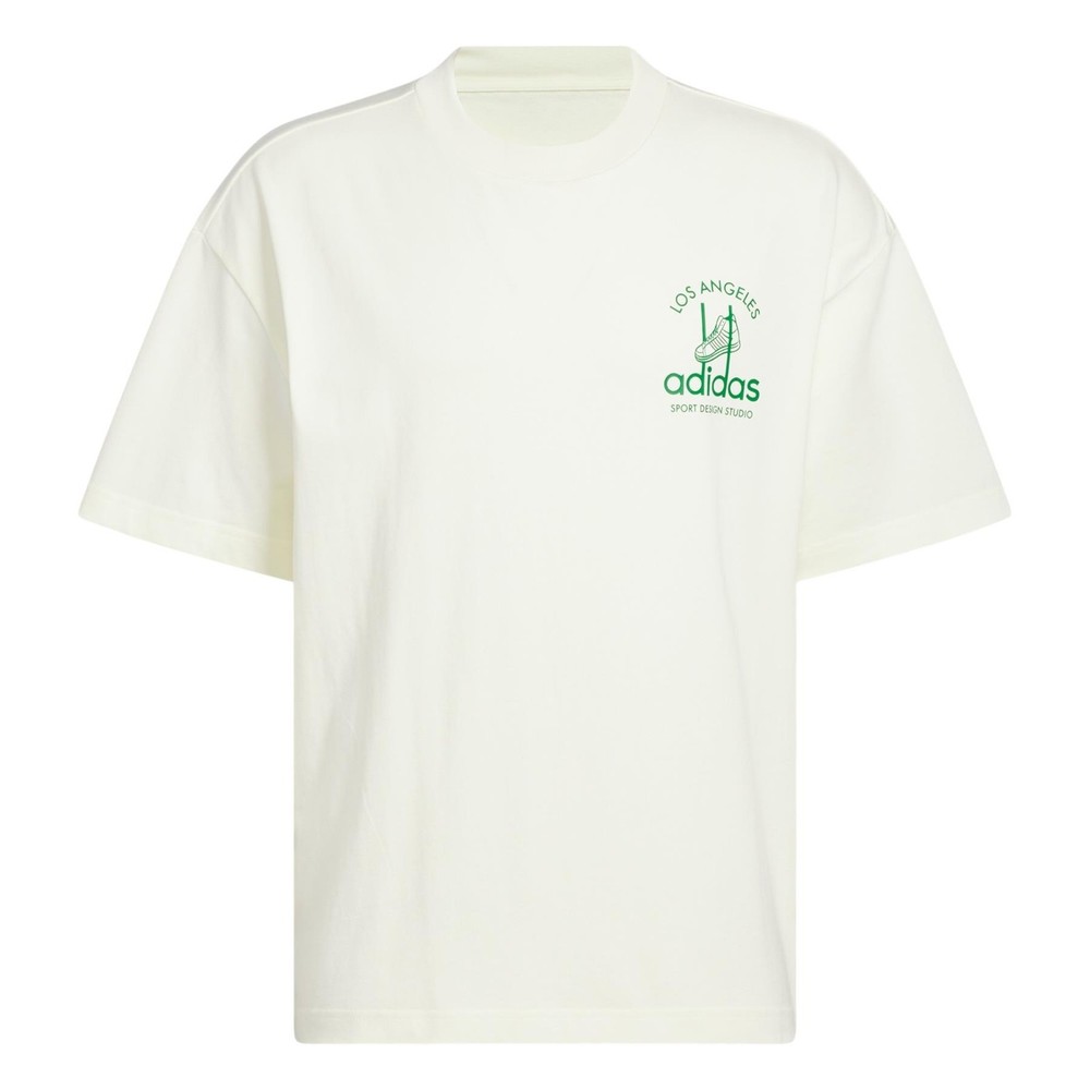 adidas Originals Sport Design Studio Jabbar Graphic Tee Ivory Basketball Unisex