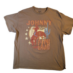 Johnny Cash T- Shirt XL Cotton – Cowboy Logo