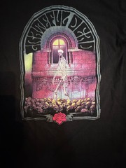Vintage 1990 Grateful Dead Walking Skeleton T-Shirt Size L BROKUM GDM
