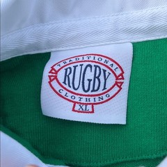 Green Irish Shamrock Rugby Jersey Ireland Shirt XL Heavy Cotton St Patrick’s Day