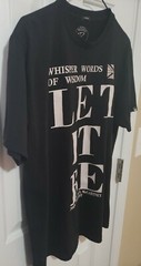 Men’s The Original Request Let It Be Graphic Fitted T-Shirt Black Size L  New
