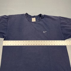 Vintage Y2K Nike Mini Swoosh Tee Navy Blue XL Casual Essential VTG Sports Casual
