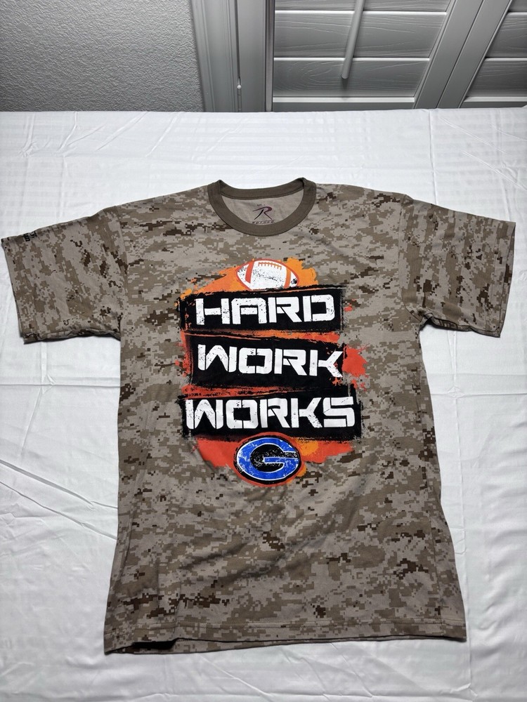 Rothco Camo Long Sleeve T-Shirt Tactical Military Crew Tee Army Camouflage L