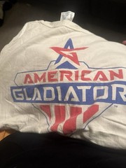 Vintage 90s American Gladiators Tank Top TeeJays XL USA Graphic Shirt Softee