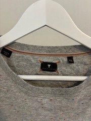 Left Coast Tee Mens XXL Grey Speckle Design Heavyweight Shirt