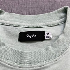 Rapha Logo T Shirt Mens XS Mint Green Short Sleeve Cotton Cycling Stretch