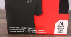 Milwaukee FREEFLEX Hybrid Tee Short Sleeve Shirt Black Medium 603B-Medium New