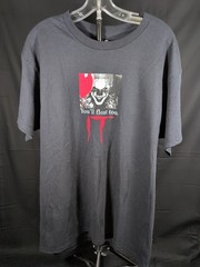 Pennywise Graphic Horror Black T- shirt Unisex Size Large