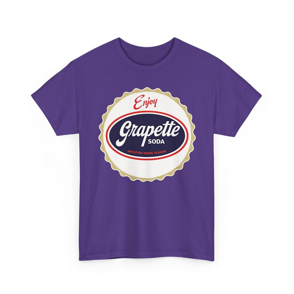 Grapette Vintage Brand Grape Soda Soft Drink Beverage Retro Bottle Cap T-Shirt